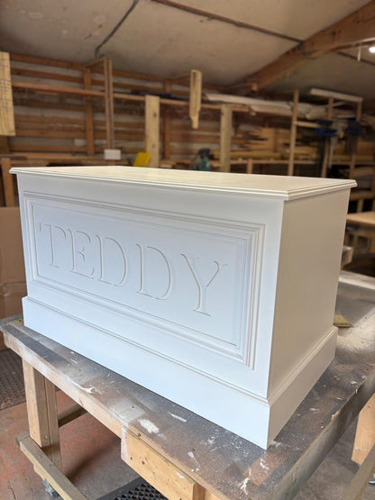 Modern Personalised Wooden Toy Box