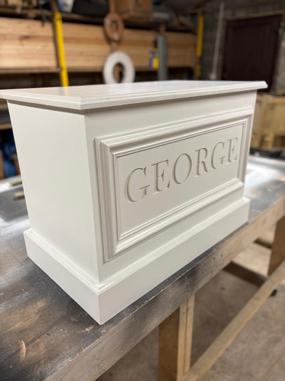 Modern Personalised Wooden Toy Box